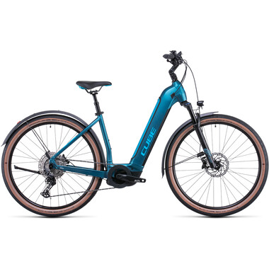 Bicicleta todocamino eléctrica CUBE NURIDE HYBRID EXC 625 ALLROAD WAVE Azul 2022 0